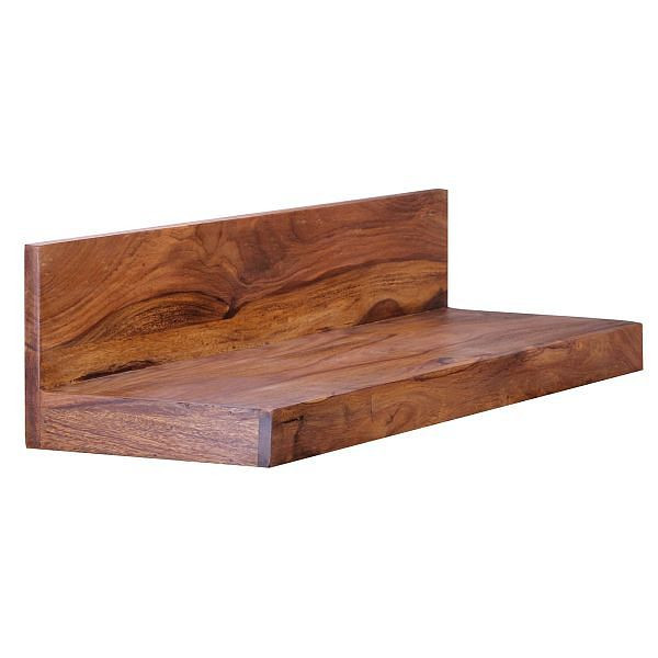 Półka ścienna Wohnling MUMBAI lite drewno sheesham 80 cm, styl wiejski, prawdziwe drewno, produkt naturalny, WL1.574