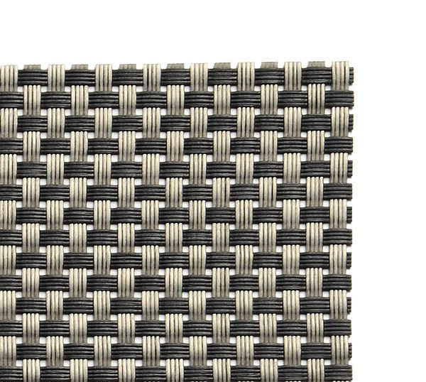 Jogo americano APS - cinza prateado, 45 x 33 cm, PVC, faixa estreita, embalagem de 6, 60015