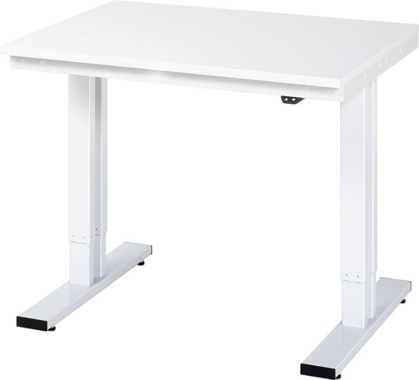 Pracovní stůl RAU série adlatus 300 (elektricky výškově nastavitelný), melaminová deska, 1000x720-1120x800 mm, 08-WT-100-080-M