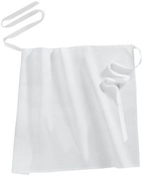 Contacto bistroforklæde/slips foran 80 x 90 cm, hvid, 6551/084