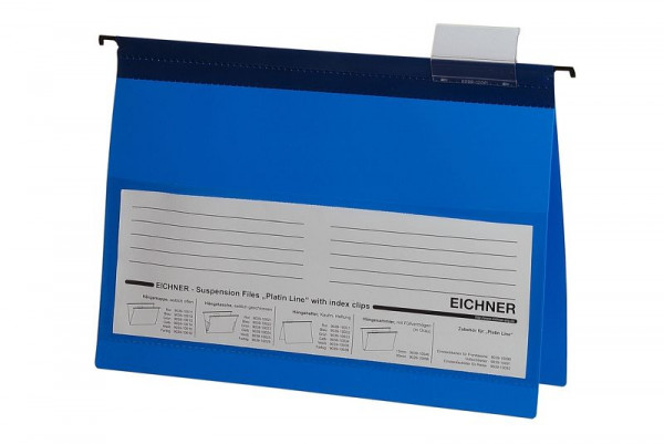 Eichner Platin Line hangmap van PVC, blauw, VE: 10 stuks, 9039-10032