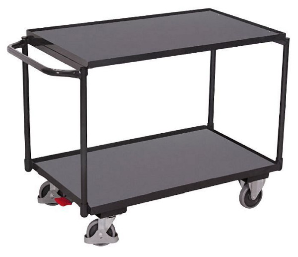 VARIOfit tafelwagen met 2 laadvlakken, RAL 7016, buitenafmetingen: 1.025 x 525 x 850 mm (BxDxH), sw-500.501/AG