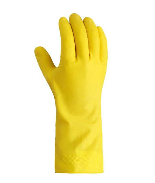 teXXor husholdningshandsker NATURAL LATEX, gul, størrelse: 7, pakke med 200 par, 2220-7