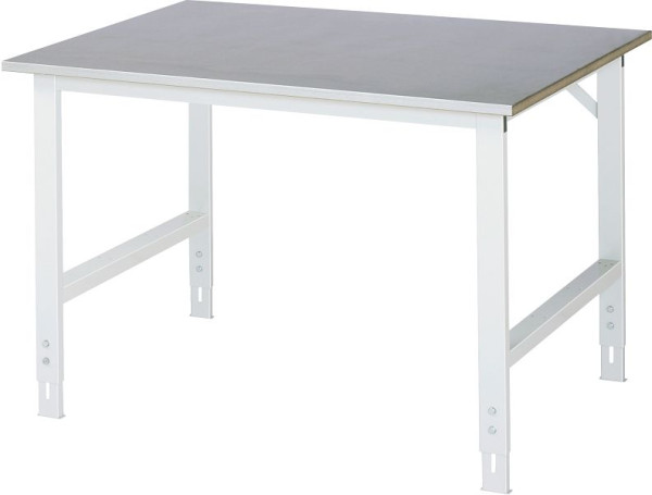 Stół roboczy RAU Tom, seria (stół podstawowy), szer. 1250 x gł. 1000 x wys. 760-1080 mm, 06-625ES10-12.12