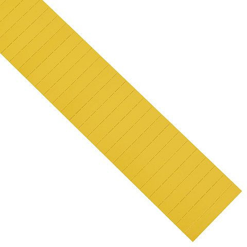 Magnetoplan ferrocard etiketten, kleur: geel, afmeting: 80 x 15 mm, verpakking: 115 stuks, 1286702