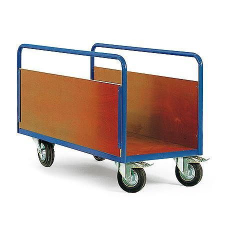 Protaurus Rotauro platformwagen met 2 zijwanden, 1500x700mm, wandhoogte 250mm, 200mm polyamide wielen, laadvermogen: 600 kg, 12-1079-R26