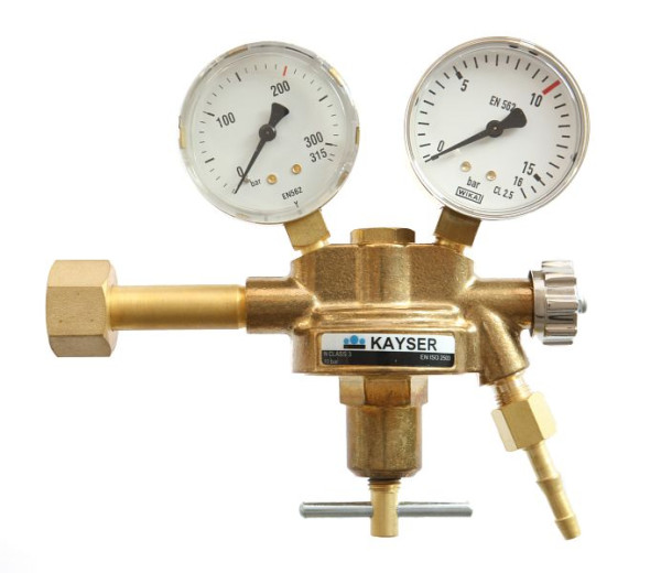 Kayser regulátor tlaku 'dusík', s 2 muži. Ø 63 mm, pracovní tlak nastavitelný 0-40 bar, 54119