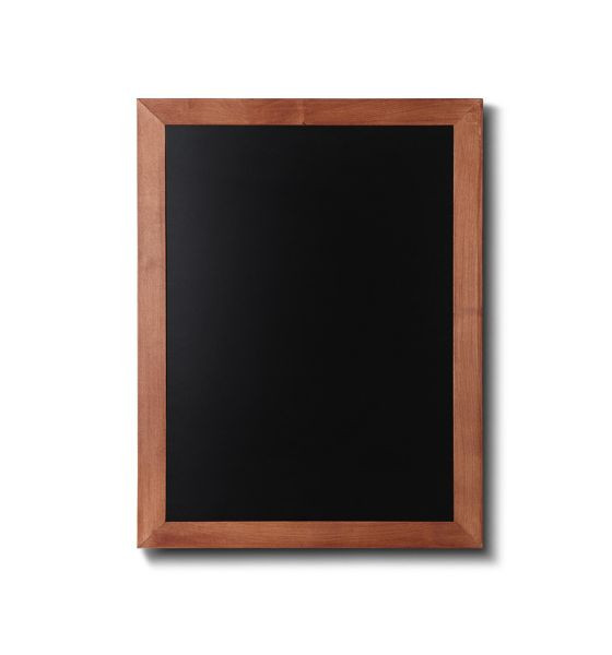 Showdown Displays krijtbord hout, plat frame, teak, 50x60, CHBLB50x60