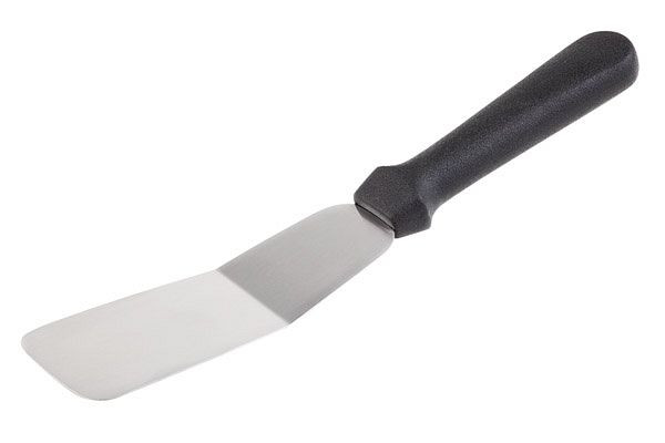 APS spatula, 15 x 6 cm, rugalmas rozsdamentes penge, csúszásmentes polipropilén nyél, fekete, 88933