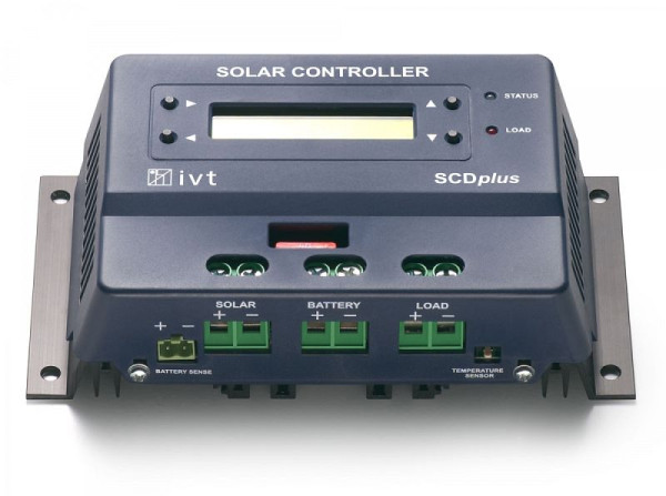 IVT solar controller SCDplus 12 V/24 V, 40 A med display, 200043