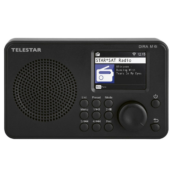 TELESTAR DIRA M 6i hybride radio, internetradio, USB-muziekspeler, compacte multifunctionele radio, DAB+/FM RDS, WiFi, Bluetooth, 30-016-02
