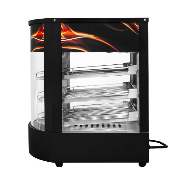 KuKoo Food Warmer Kommerciel Hot Counter Glas Pizza Cage Display Cabinet Warming Counter, 211149