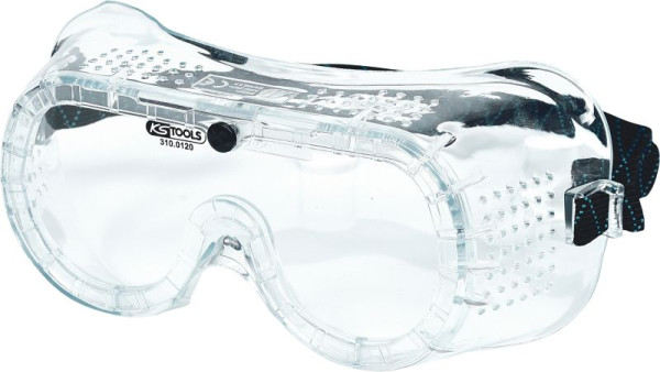 KS Tools biztonsági szemüveg átlátszó gumiszalaggal, EN 166, 310.0120