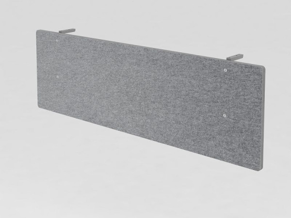 Hammerbacher scherm, geluidsisolatie voor 160 tafel, grijs, gemaakt van akoestisch materiaal, geluidsisolatieklasse C, VSIA16/5