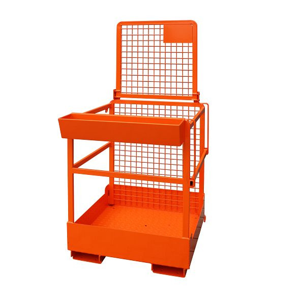 Kosz przemysłowy Eichinger do wózka widłowego 1 osoba, czysta pomarańcza, 10730500000100