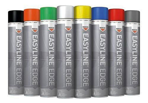 Farba do znakowania linii DENIOS Easyline, biała (podobna do RAL 9016), 6 puszek po 750 ml każda, opakowanie jednostkowe: 6 sztuk, 241-923