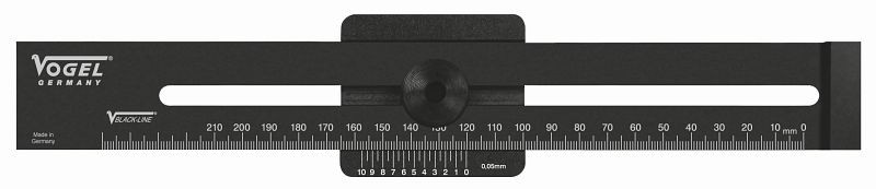 Vogel Γερμανίας μετρητής σήμανσης με βίδα ασφάλισης, 0,05 mm, 200 mm, 336230