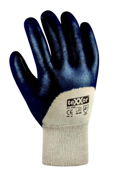 Rękawiczki nitrylowe teXXor „STRICKBUND”, rozmiar: 10, opakowanie: 144 pary, 2309-10