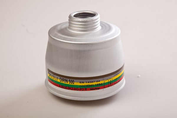 Wielozakresowy filtr kombinowany EKASTU Safety DIRIN 500 A2B2E2K2 Hg-P3R D, 322682