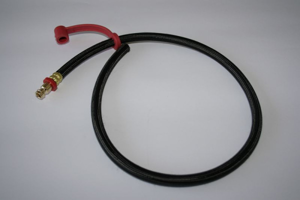 ELMAG slang heet water rood 5,5 mm x1,5 mm compleet, met steeknippel 0,5 mm voor BINZEL slangenpakket MB 501, 9054313