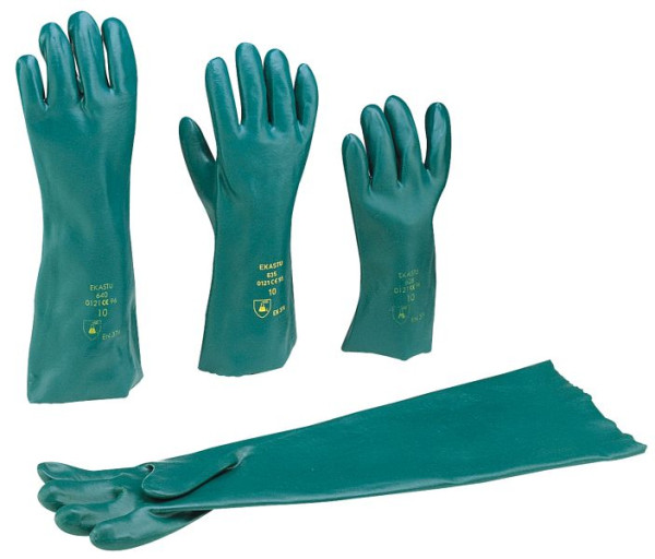 EKASTU Safety protichemické rukavice, velikost 10, délka cca 35 cm, PU: 1 pár, 381635