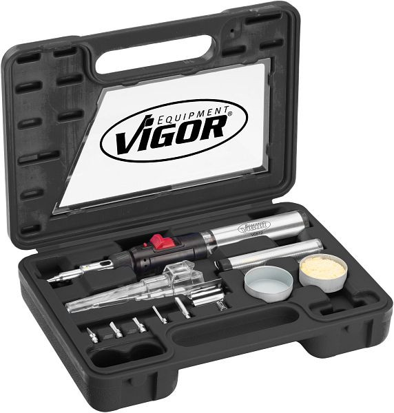 VIGOR gasloddekolbesæt, antal værktøj: 12, V5512