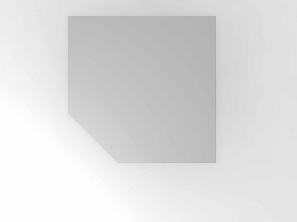 Hammerbacher sammenkoblingsplade trapezformet / konsol / støttefod grå/sølv, firkantet form med skrå hjørne, VXBT12/5/S