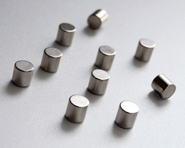 Silové magnety Kerkmann, Ø 10, V 10 mm, chrom, Balení: 10 kusů, 43651983