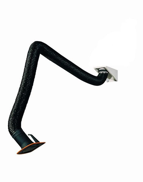 Ramię ssące ELMAG w wersji węża, 4 metry, Ø 150 mm, łącznie z osłoną ssącą i uchwytem ściennym (nr typu 79 004), 55548