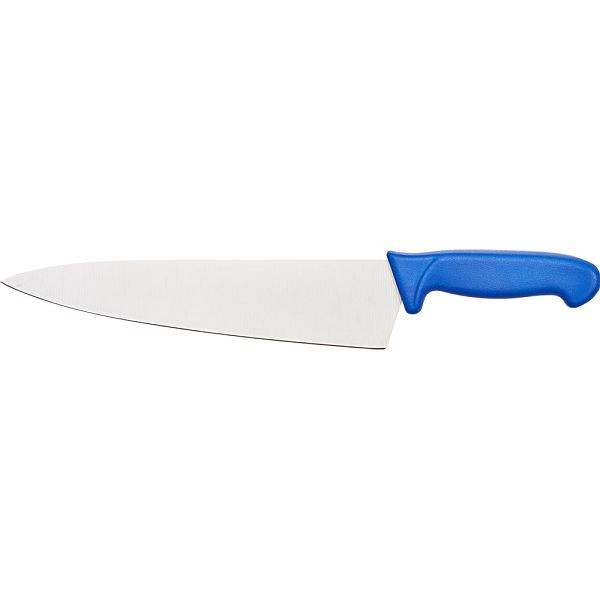 Faca de chef Stalgast Premium, HACCP, cabo azul, lâmina de aço inoxidável 26 cm, MS2414260