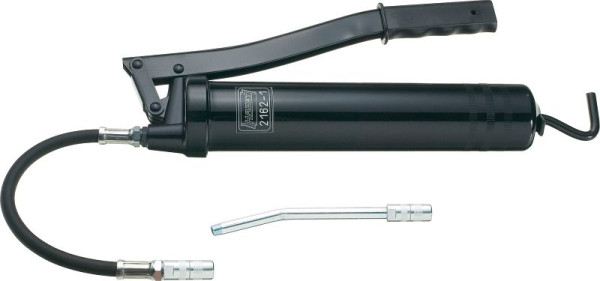 Pistol de unsoare Hazet, design ușor, grosimea peretelui: 1 mm Capacitate: furtun blindat de 500 cm3, tub duză și 2 duze M 10 x 1, 2162-1