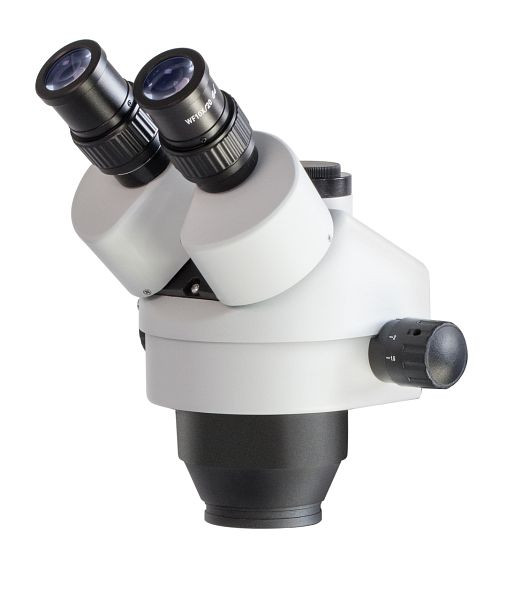 KERN Optics sztereó zoom mikroszkóp fej, Greenough 0,7 x 4,5 x, távcső, okulár HWF 10x / Ø 20 mm magas szempont, OZL 461