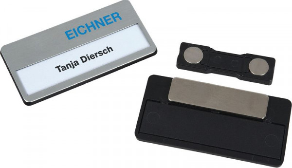 Eichner naamplaatje met metalen oppervlak, VE: 25 stuks, 9218-03164