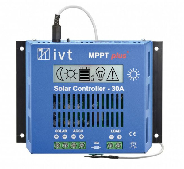 IVT MPPTplus⁺ solar controller 12 V/24 V, 30 A, 200037