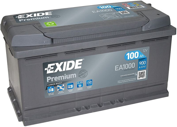 EXIDE Premium EA 1000 Pb -käynnistysakku, 101 009700 20