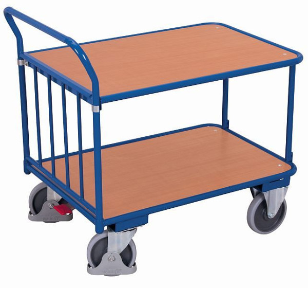 Vozík na madlo VARIOfit jako stolní vozík, vnější rozměry: 1 105 x 705 x 1 030 mm (ŠxHxV), sw-700.503
