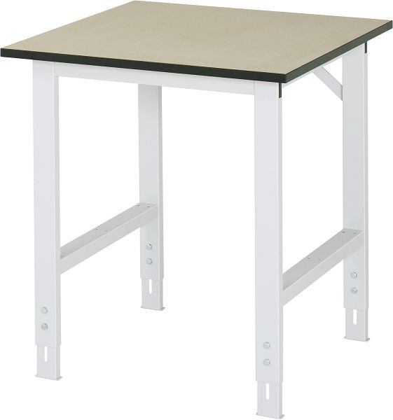 Pracovní stůl řady RAU Tom (6030) - výškově stavitelný, MDF deska, 750x760-1080x800 mm, 06-625F80-07.12