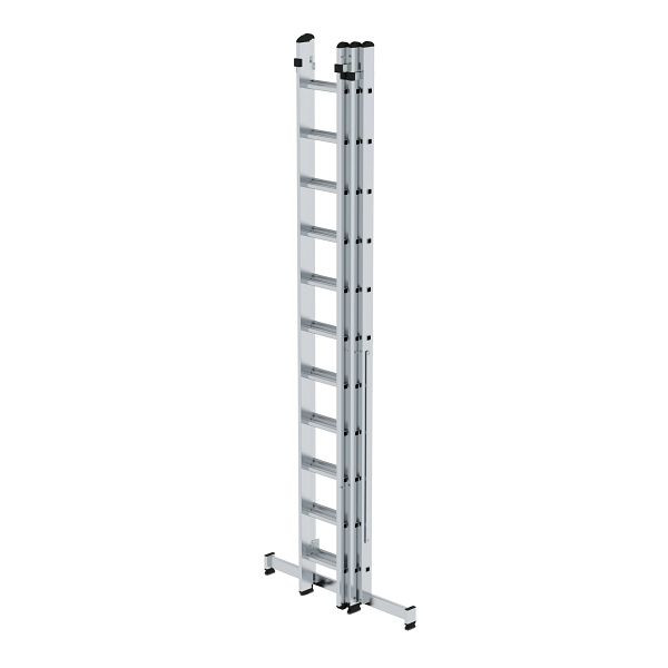 Munk Günzburger Steigtechnik multifunctionele ladder 3-delig met nivello® traverse 3x11 sporten, 011109