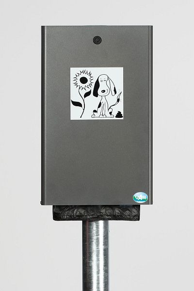 Pojemnik na woreczki dla psów VAR DS 2, metaliczny szary, 21191