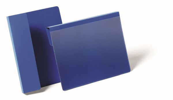 HOLDBAR identifikationslomme med fold A5 landskab, blå, pakke med 50 stk., 172207