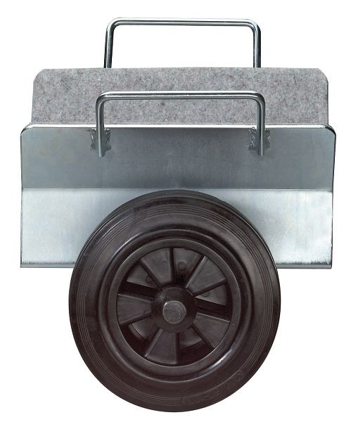 BS válečkový upínací vozík na desku, typ 1-3 s gumovým kolečkem, Ø kolečka 200 mm, nosnost 200-300 kg, upínací šířka 0-110 mm, PLATTENWAGEN.2G