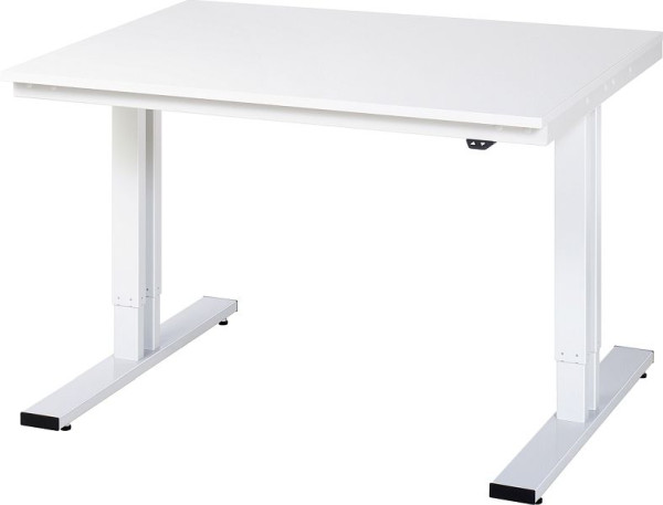 Pracovní stůl RAU série adlatus 300 (elektricky výškově nastavitelný), melaminová deska, 1250x720-1120x1000 mm, 08-WT-125-100-M