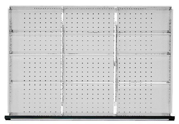 ANKE-työpöydät laatikonjakajasarja; laatikolle 900 x 600 mm (LxS); etukorkeudelle 60 mm; 1/3 pitch, 902 400