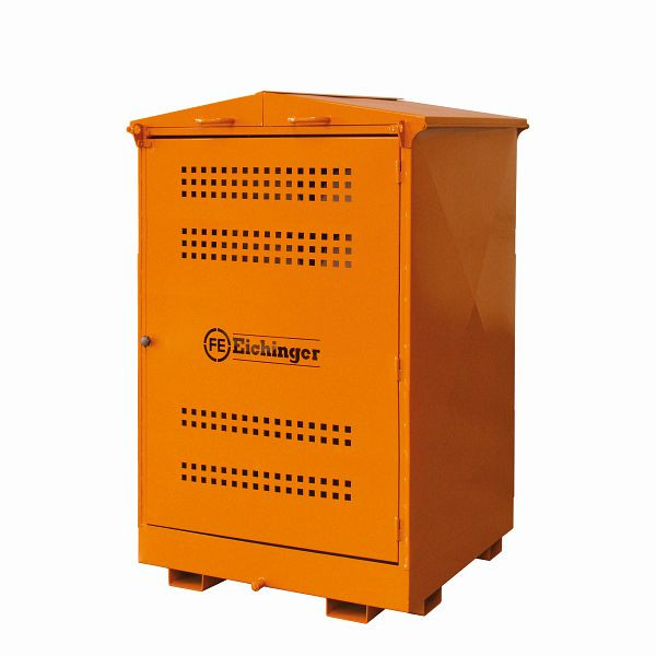 Przemysłowy magazyn ochrony środowiska Eichinger, wymiary 1780 x 1580 x 2340 mm, 3030.12 czysta pomarańcza, 303012000000000
