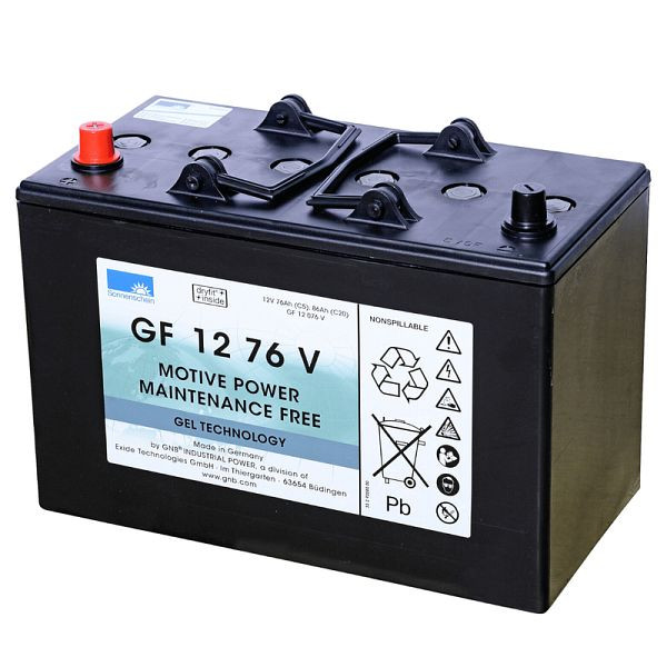 EXIDE batteri GF 12076 V, dryfit trækkraft, absolut vedligeholdelsesfrit, 130100008