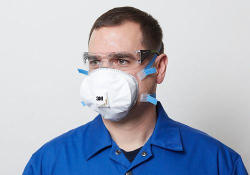 3M respirátorová maska Premium 8825+, stupeň ochrany FFP2D, PU: 5 kusů, 149-214