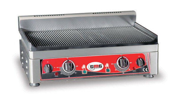 GMG grillplaat, elektrisch, gegroefd, 2 verwarmingszones, GP5530E