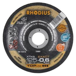 Rhodius TOPline XTK6 EXACT extra dunne doorslijpschijf, diameter [mm]: 115, dikte [mm]: 0,6, boring [mm]: 22.23, VE: 50 stuks, 210828