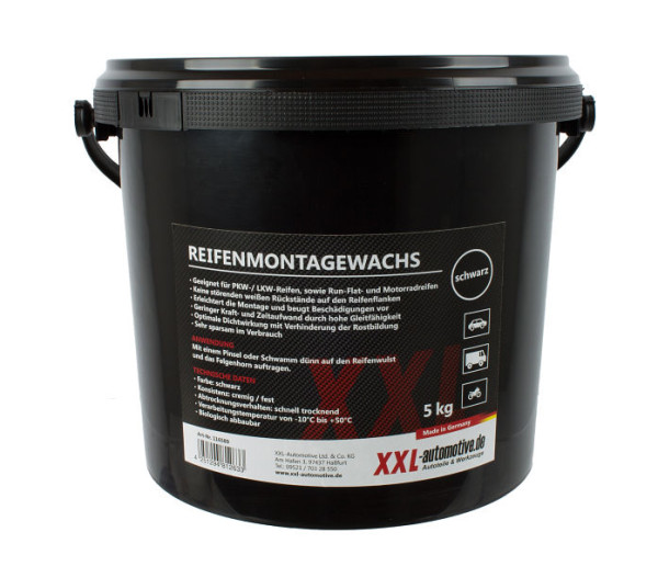 Montážní pasta na pneumatiky Stahlmaxx 5kg černá, XXL-116589