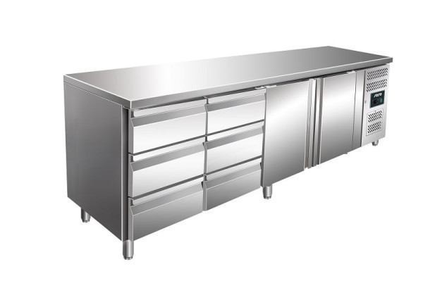 Chladící stůl Saro vč. setu 2 x 3 zásuvek model KYLJA 4150 TN, 323-10725